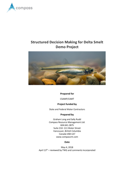 Structured Decision Making for Delta Smelt Demo Project