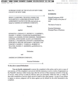 Filed: New York County Clerk 03/20/2015 11:06 Am Index No