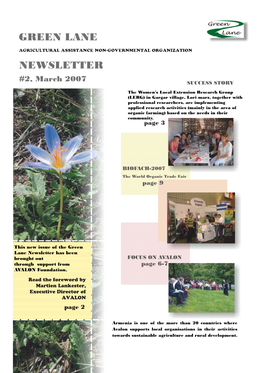 Newsletter Green Lane