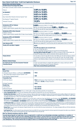 Navy Federal Credit Union® Credit Card Application Disclosure