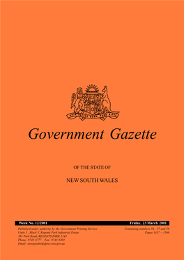 Government Gazette