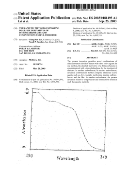 (12) Patent Application Publication (10) Pub