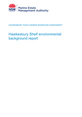 Hawkesbury Shelf Environmental Background Report