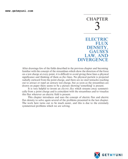 Electric Flux Density, Gauss's Law, and Divergence