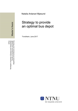 Strategy to Provide an Optimal Bus Depot