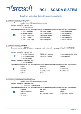 Rc1 – Scada Sistem