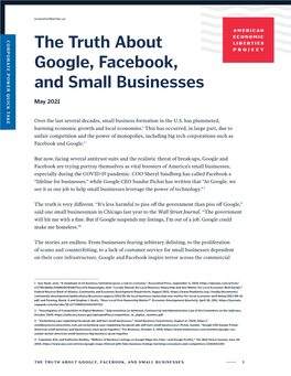 The Truth About Google, Facebook, and Small Businesses