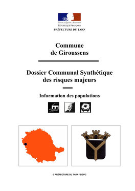 Commune De Giroussens Dossier Communal Synthétique Des Risques