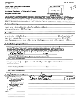 National Register of Historic Places Continuation Sheet