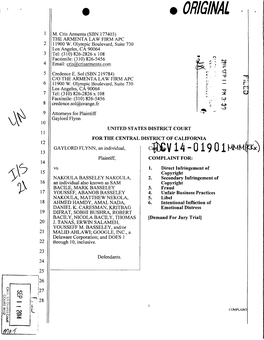 Flynn V. Nakoula, Docket No