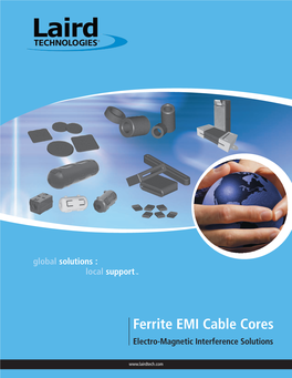 Ferrite EMI Cable Cores Electro-Magnetic Interference Solutions