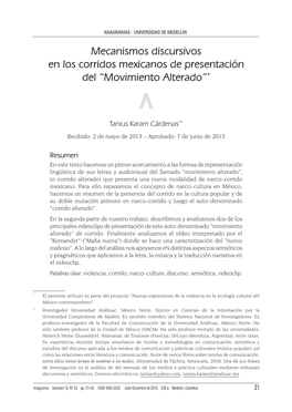 Movimiento Alterado”*