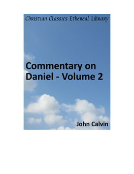 Commentary on Daniel - Volume 2