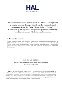 Palaeoenvironmental Dynamics of the MIS 11 Interglacial in North-Western