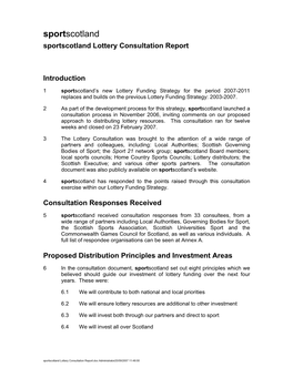 Sportscotlandlotteryconsultationr