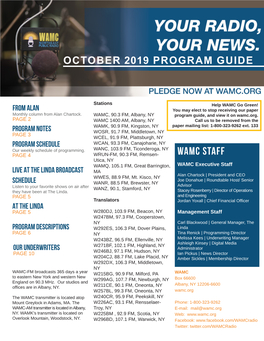 October 2019 Program Guide