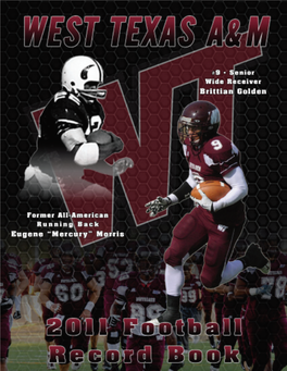 2011 WEST Texas A&M Football Record Book