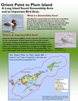 Orient Point to Plum Island a Long Island Sound Stewardship Area and an Important Bird Area