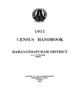 Census Handbook, Ramanathapuram