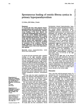 Spontaneous Healing of Osteitis Fibrosa Cystica in Primary Hyperparathyroidism