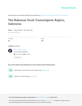 The Makassar Strait Tsunamigenic Region, Indonesia