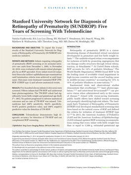 (SUNDROP): Five Years of Screening with Telemedicine