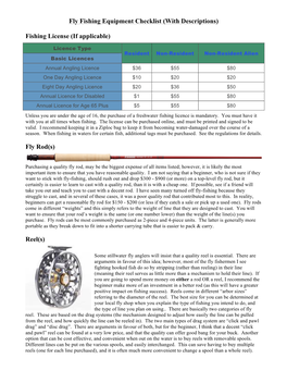 Fly Fishing Equipment Checklist (With Descriptions)