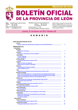 Boletín Oficial De La Provinica