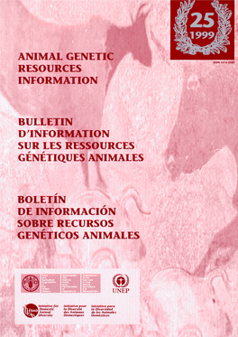 Animal Genetic Resources Information Bulletin