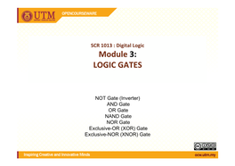 LOGIC GATESLOGIC GATES Logic Gateslogic Gates