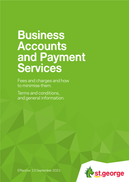 Business Accounts and Payment Services