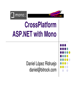 Crossplatform ASP.NET with Mono