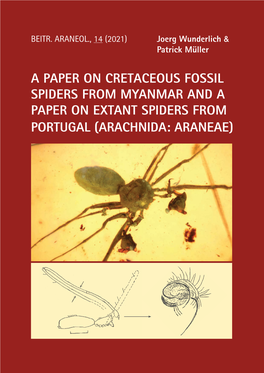 A Paper on Cretaceous Fossil Spiders from Myanmar and a Paper on Extant Spiders from Portugal (Arachnida: Araneae)