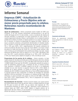 Informe Semanal 08-05-2020