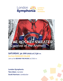 THE HOCKEY SWEATER Carnival of the Animals
