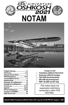 2021 EAA Airventure NOTAM