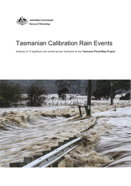 Tasmanian Calibration Rain Events