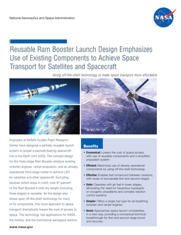 Reusable Ram Booster Launch Design Emphasizes Use of Existing