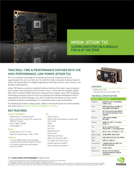 NVIDIA Jetson TX2 Module