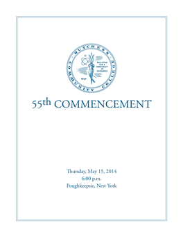 55Th COMMENCEMENT