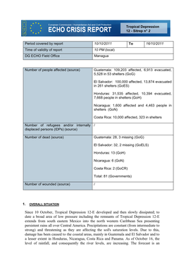 Sitrep #2 161011 TD12E 2