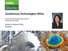 Geothermal Technologies Office