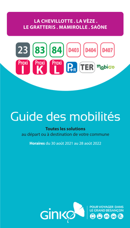 Guide Des Mobilités Toutes Les Solutions Au Départ Ou À Destination De Votre Commune