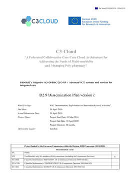 D2.9 Dissemination Plan Version C