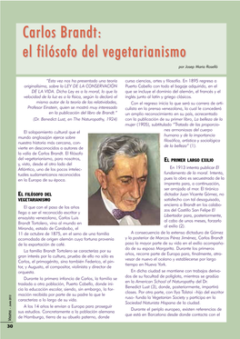Carlos Brandt: El Filósofo Del Vegetarianismo