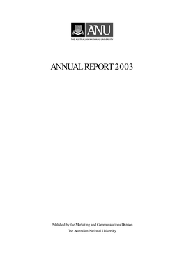 Annual Report 2003