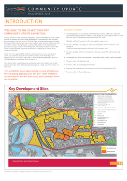 Community Update Exhibition Boards