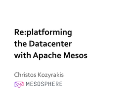 Apache/Mesos