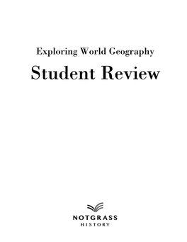 Exploring World Geography Student Review Exploring World Geography Student Review ISBN 978-1-60999-159-3