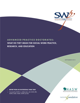 What Do They Mean for Social Work Practice, Research and Education